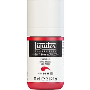 Liquitex 1959321 Professional Acrylfarbe Soft Body - Künstlerfarbe in cremiger deckender Konsistenz, hohe Pigmentierung, lichtecht & alterungsbeständig, 59ml Flasche - Pyrrolrot