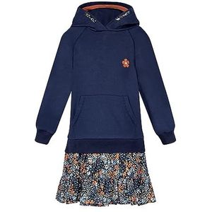 Happy Girls Kinderjurk hoodie met aangenaaide rok, blauw, 164 cm