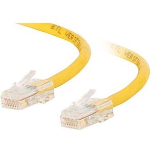 C2G 7M Cat5e netwerk Crossover Patch kabel. Xover Ethernet kabel, Peer-to-Peer Computer Lead. geel CAT5E PVC UTP