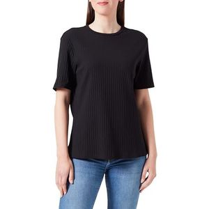 PIECES Pcsafi Ss Top Noos Qx T-shirt voor dames, zwart, 46/48 Grote maten