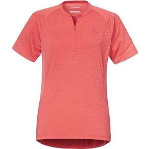 Schöffel Auvergne L Damesshirt, geurremmend fietsshirt, sneldrogend functioneel shirt met zakken