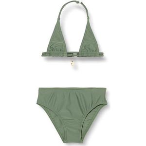 HAUTE PRESSION Tweedelig badpak voor meisjes, effen, sieraad X9050 C05 T6A, Kaki, 6-16 ans