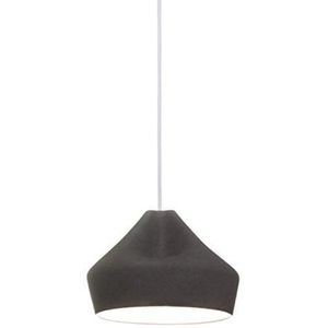 Pleat Box 24 LED-hanglamp, 5-8 W, met keramische kap en email, zwart/wit, 21 x 21 x 18 cm, A636-216