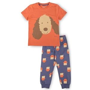 Sigikid Uniseks kinderpyjama voor jongens en meisjes pyjamaset, rood/blauw/lange broek, 86