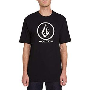 Volcom Crisp Stone, T-shirt met korte mouwen, basic fit, zwart, M