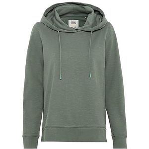 camel active Sweathoodie voor dames van puur katoen, groen, S