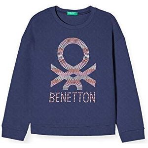 United Colors of Benetton Felpa Sport Hoodie voor meisjes, Blauw (Pauw 252), 170 cm