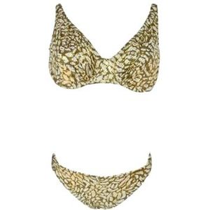 Haute pression Tweedelig badpak voor dames, Meerkleurig, 48