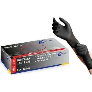 Meditrade - Nitril Wegwerphandschoenen - Poedervrij - Latexvrij - Microgeruwd - Medium