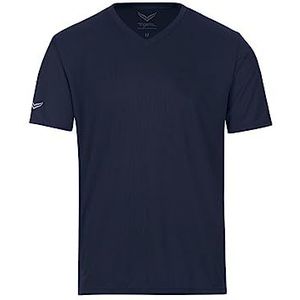 Trigema - Heren T-shirt - Blauw - 100% Polyester - Vochtregulerend