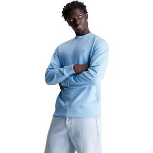 Calvin Klein Jeans Heren Ck Embro Badge Crew Neck Sweatshirts, Schemering Blauw, XS
