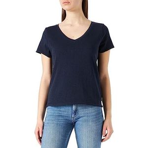 Marc O'Polo - DENIM - T-shirt - Marine - V-hals - Kwartmouw