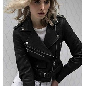 Goosecraft Dames Gc Marly Biker Leather Jacket