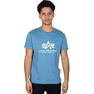 Alpha Industries - Basic T-shirt - Blauw - Korte Mouwen - Heren