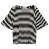 Aware - AWFIONA - T-shirt - Saffier/Wit - Losvallend Model - Halve Mouw