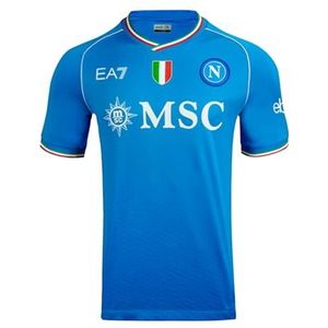 SSC NAPOLI Race-shirt, EA7, driekleurig wapen, technische stof, Dry Touch, 2023/2024