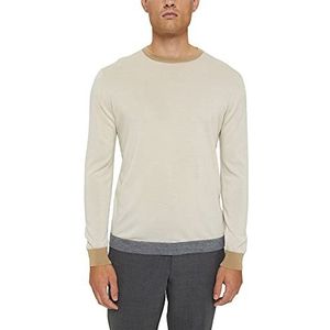 ESPRIT Collection Responsible Wool: Pullover van RWS wol, lichtbeige, XXL