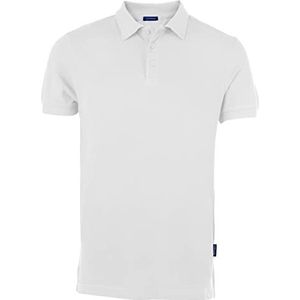 HRM Heren Luxe Polo, Wit, Maat 6XL I Premium Heren Poloshirt Gemaakt van 100% Katoen I Basic Polo Shirt Kleurecht Wasbaar tot 60°C I Hoge Kwaliteit & Duurzame Herenkleding