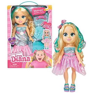 Famosa Love Diana pop met omkeerbare zeemeerminnenjurk voor feestjurk en speelaccessoires, voor Diana avonturen en meisjes vanaf 4 jaar (LVE08000)