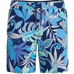 Speedo Heren Print Boardshort 18"" Watershort, Hapuna Blauw, 30