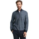 TOM TAILOR Gebreide herenjas, 39197 - Denim Blue Navy Streep, XL