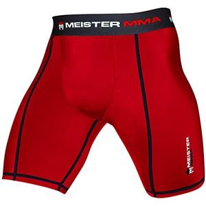 Meister - Compressie Rush Fight Shorts - Rood - Korte Broeken