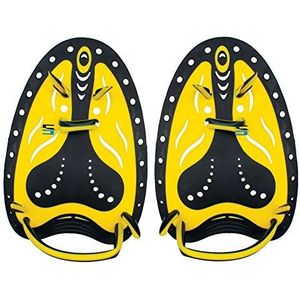 Seac Pro Handpeddels voor volwassenen, uitrusting voor zwemtraining, in 2 maten, zwart/geel, S/M