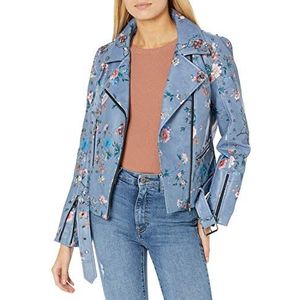 Desigual Pu Coat voor dames, blauw, L