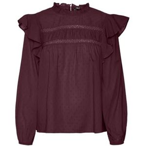 VERO MODA - Blouse 'VMTRINE' - Wijnrood - Blouseshirt
