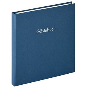 walther design gastenboek blauw 26 x 25 cm met reliëf en spiraalbinding, Fun GB-206-L