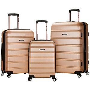 Rockland, uniseks bagageset voor volwassenen, set koffers, F160-CHAMPAGNE, F160-CHAMPAGNE