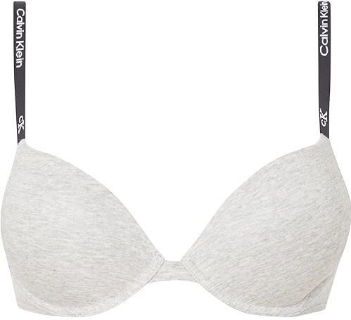 Calvin Klein Push-up bh's voor dames, Grijs (Grey Heather), 80B