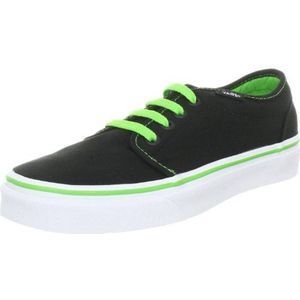 Vans 106 gevulcanized VNJNBG8 unisex - klassieke sneakers voor volwassenen, Zwart Black Green Flash, 38.5 EU