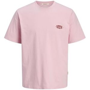 JACK & JONES Jortavira Type Back Teess Crew Neck Oc25, Tickled Pink, XS