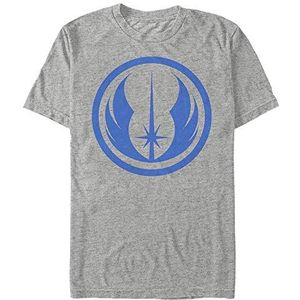 Star Wars Unisex Jedi Order Chest Organic T-shirt met korte mouwen, grijs (melange grey), M