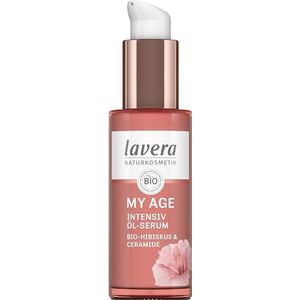 lavera MY AGE Olieserum, vermindert pigmentvlekken, gezichtsverzorging voor rijpe huid, hydraterend, veganistisch, natuurlijke cosmetica, 30 ml