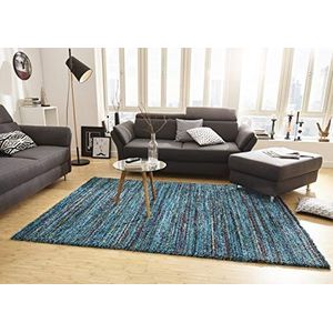 Mint Rugs 102691_120x170 Design Deep-Pile tapijt Chic, kunstvezel, blauw, 170 x 120 x 3 cm