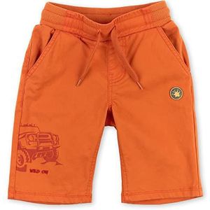 Sigikid Bermuda Gabardine Casual shorts voor jongens, Oranje/Gabardine, 98 cm