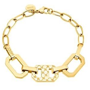 JOOP! Armband Roestvrijstaal Damesarmsieraad, 19,5 cm, Goud, Wordt Geleverd In Geschenkverpakking, 2035035