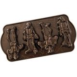 Nordic Ware 93548 Spooky Skeleton Cakelet Pan, Aluminium, Brons