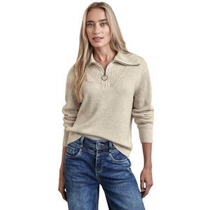 Street One Damestrui met troyer-kraag, Oak Beige Melange, 46