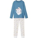 Name It Nkfnightset Real Teal Unicorn Noos Pijama set, 134-140 (1 stuk) voor meisjes, Real Teal, 134/140 cm