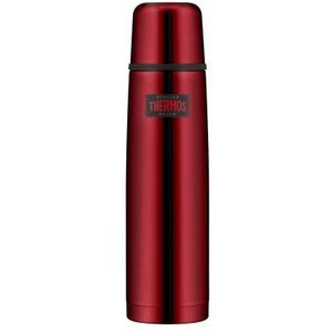 THERMOS LIGHT & COMPACT VERAGE BOTTLE 1 l, cranberry red, thermosfles van roestvrij staal, thermosfles, rood met drinkbeker, 24 uur warm/24 uur koud, vaatwasmachinebestendig, absoluut dicht, BPA-vrij