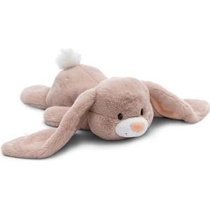 NICI knuffel Konijn Fjella 45cm Ontspannen Liggend bruin - Zacht speelgoed gemaakt van pluche, schattig pluchen knuffeldier om mee te knuffelen en te spelen, voor kinderen en volwassenen - 61328