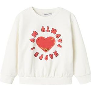 NAME IT Nmfnovisa Nreg Sweat Box Bru sweatshirt voor meisjes, Jet Stream, 110