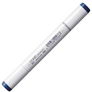COPIC Sketch Marker Type B - 37, Antwerp Blue, professionele brush marker, op alcoholbasis, met een Super Brush punt en een Medium Broad punt.