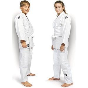 GREEN HILL JUDOGI Junior Beginner, 350 g/m2, kimono, uniform, wit, blauw, Judo GI JU Jitsu, uniseks