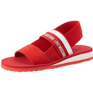 Love Moschino Dames Ja1601 Open teen sandalen, Rode Rosso 500, 35 EU