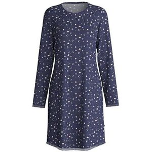 CALIDA Midnight Dreams nachthemd voor dames, peacoat blue, normale pasvorm, Peacoat Blue., reguläre Passform