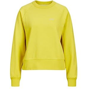 JACK & JONES Dames Jxcaitlyn Ls Oversize Time Noos Sweatshirt, Green Sheen/Detail: emb Moonbeam, XL EU, Groen Sheen/Detail:emb Moonbeam, XL